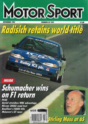 MOTOR SPORT 1994 NOV - MOSS, AUTO UNION, PERCY THOMAS, NISSAN 200SX